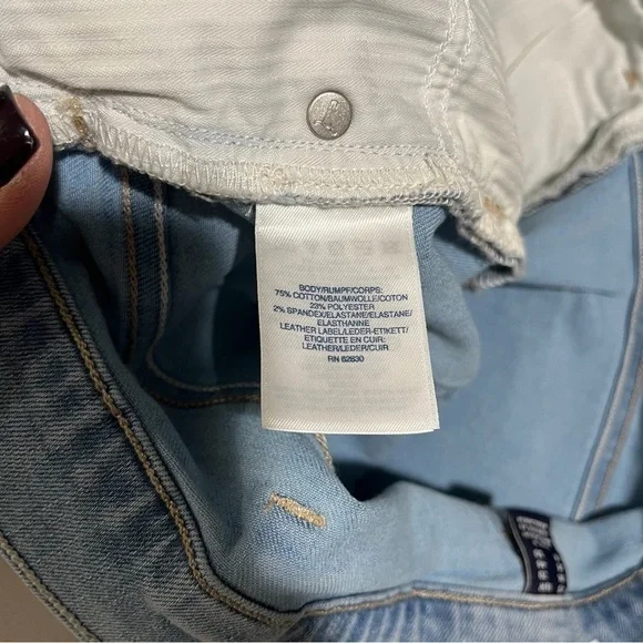 Lands End High Rise Straight Ankle Jeans Light Wash Plus Size 16 - Picture 9 of 11